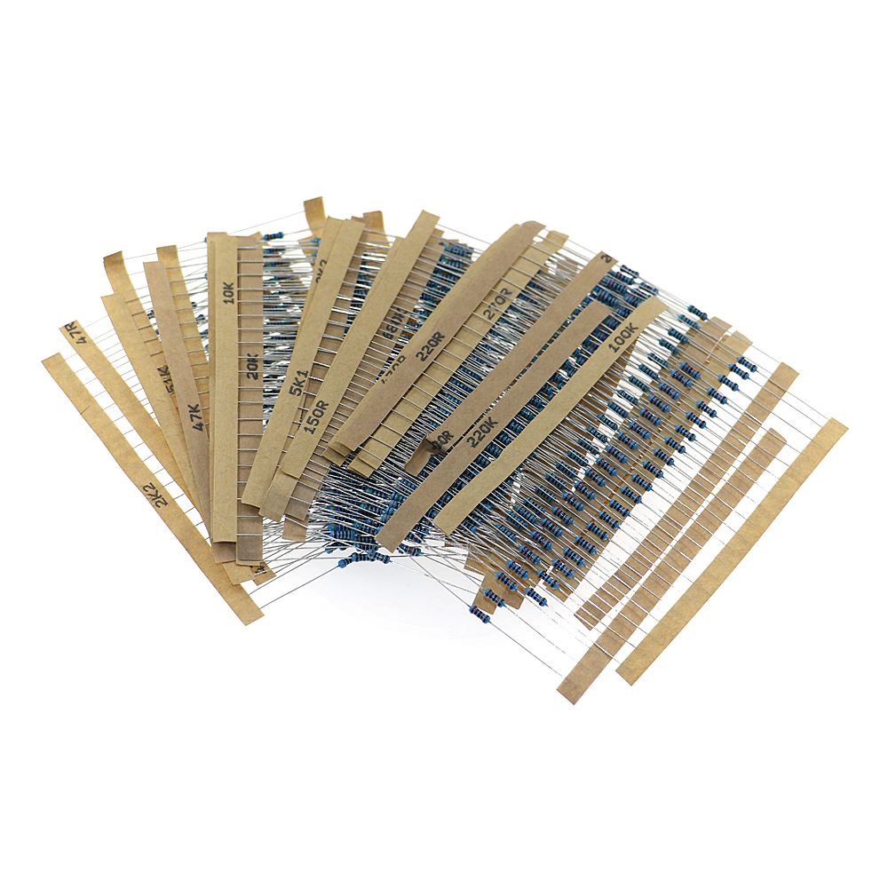 Resistor Kit 1 4W - 600pcs/lot 30Values* 20pcs 1% 1/4W resistor