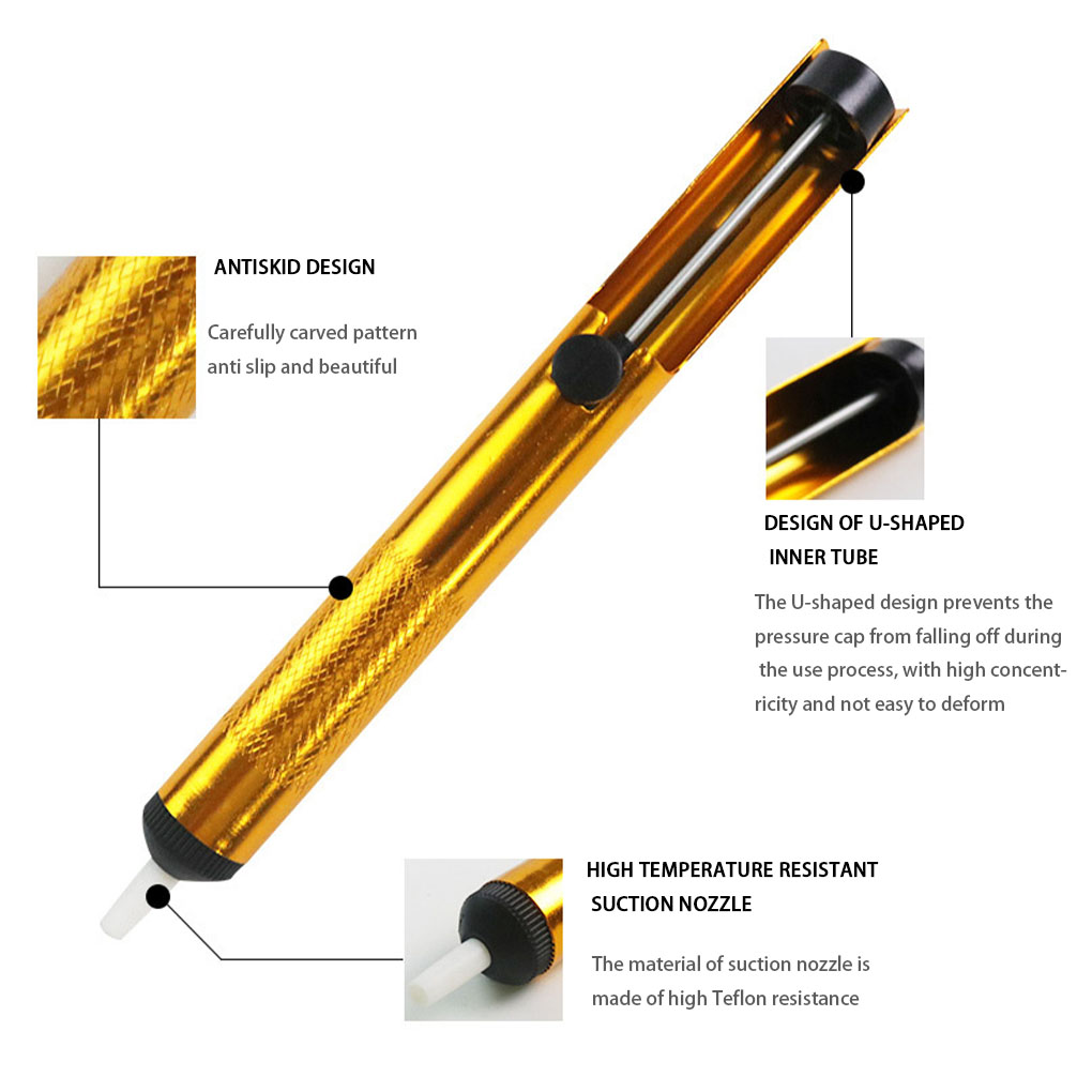 Desoldering Pump Solder - Aluminum Metal Desoldering Pump Suction Tin