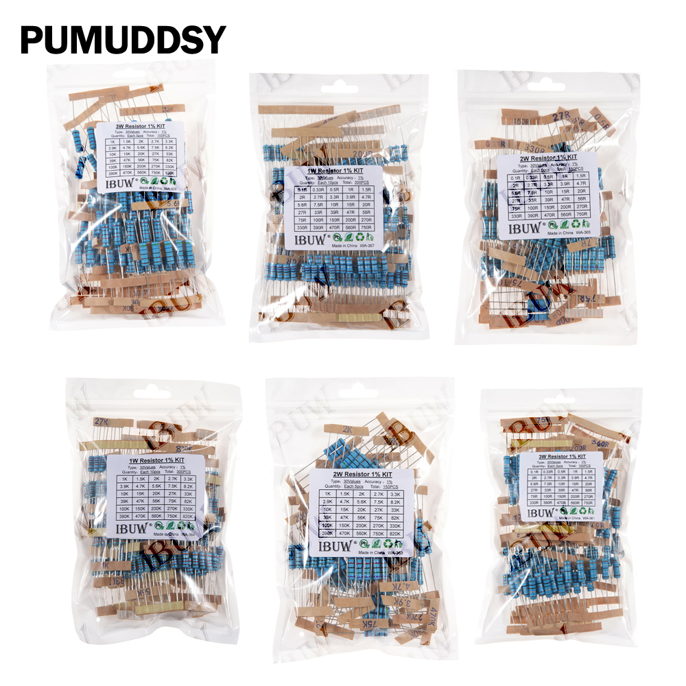 Resistor Kit 1 4W - 1/4W 1/2W 1W 2W 3W Resistance