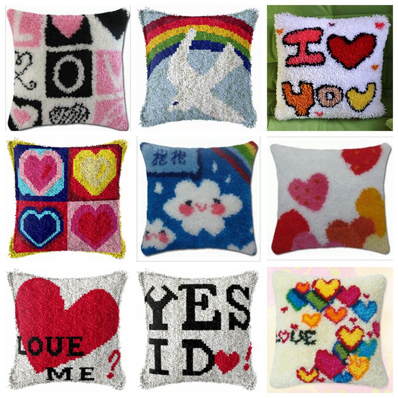 Diy Electronics Supplies - Rainbow Love Series Latch Hook Rug