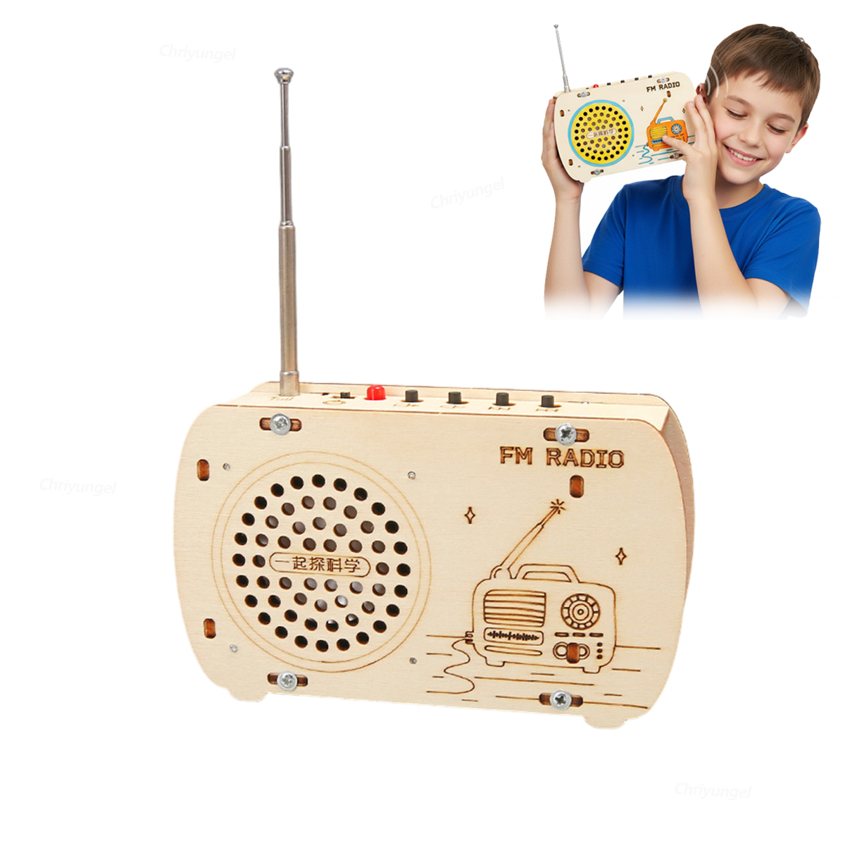 Diy Electronics Radio - DIY Wooden Radio Kit Retro FM