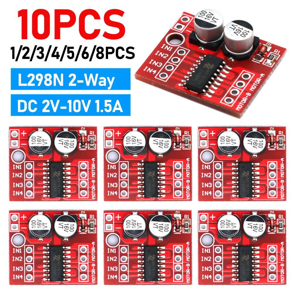 L298N Motor Driver - 1-10pcs L298N 2-Way DC Motor Driver