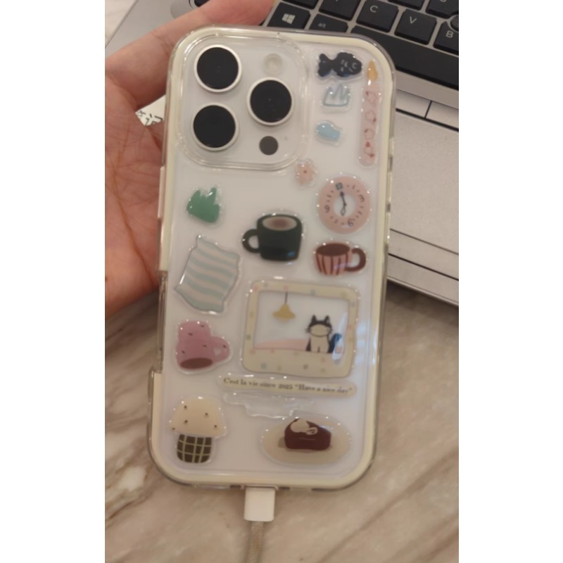 Cute Black Cat Clock Sticker S - Diy In Electronics บทวิจารณ์และราคา