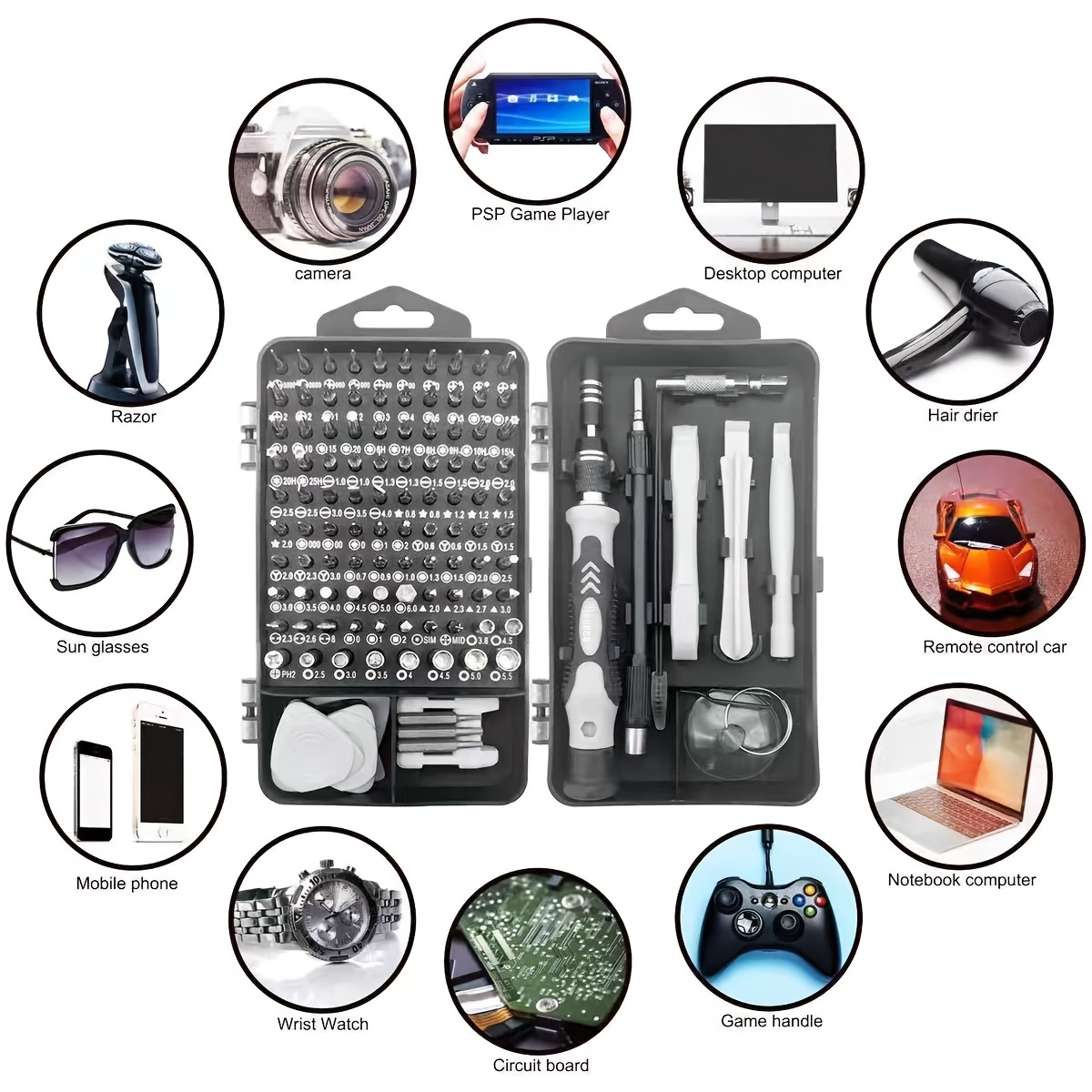 115in1 Screwdriver Bit Set, Hi - Diy Electronics Com บทวิจารณ์และราคา