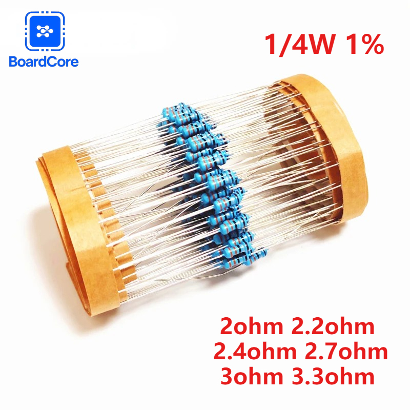 100/120PCS 1/4W 1% Metal Film  - Resistor Kit 1 4W บทวิจารณ์และราคา