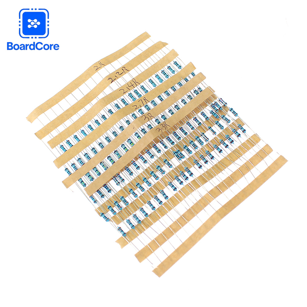 100/120PCS 1/4W 1% Metal Film  - Resistor Kit 1 4W บทวิจารณ์และราคา