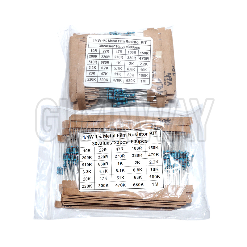 1/4W 1% Metal Film Resistor KI - Resistor Kit 1 4W บทวิจารณ์และราคา