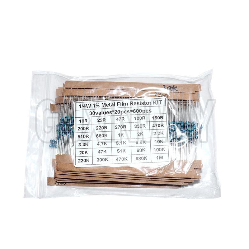 1/4W 1% Metal Film Resistor KI - Resistor Kit 1 4W บทวิจารณ์และราคา
