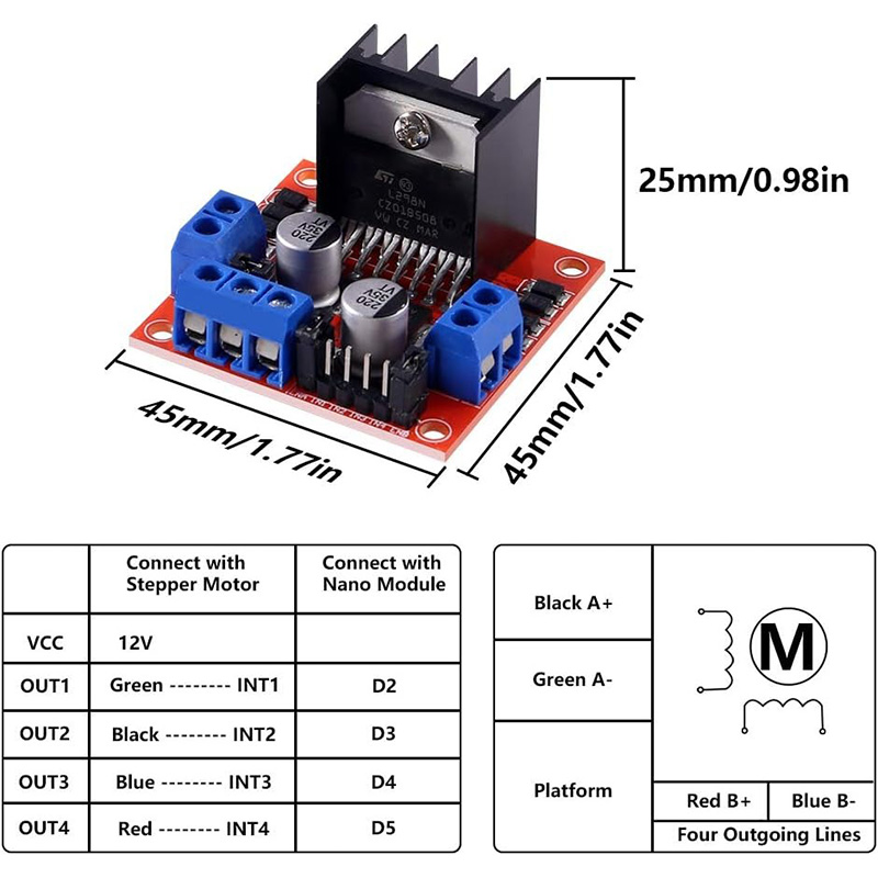 L298N DC Motor Driver Module L - L298N Motor Driver บทวิจารณ์และราคา