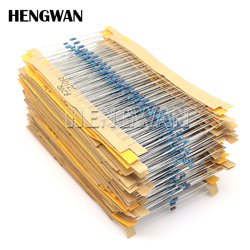 1/4W 1/8W 1/2W 1W 2W 1% Metal  - Resistor Kit 1 4W บทวิจารณ์และราคา