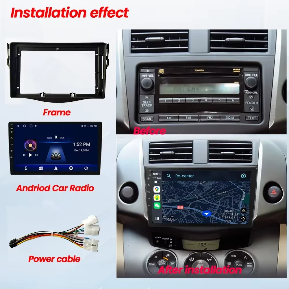 Vehicle radio Fascia 9 inch Fr - Diy Electronics Radio บทวิจารณ์และราคา