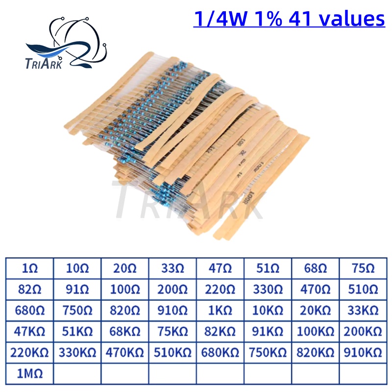 300/600/set 30 Kinds 1/4W 1% R - Resistor Kit 1 4W บทวิจารณ์และราคา