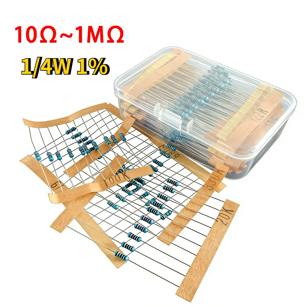 Metal Film Resistor Assortment - Resistor Kit 1 4W บทวิจารณ์และราคา