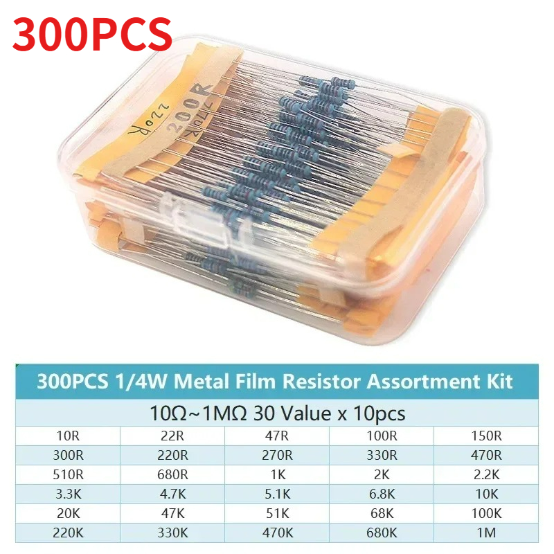 Metal Film Resistor Assortment - Resistor Kit 1 4W บทวิจารณ์และราคา