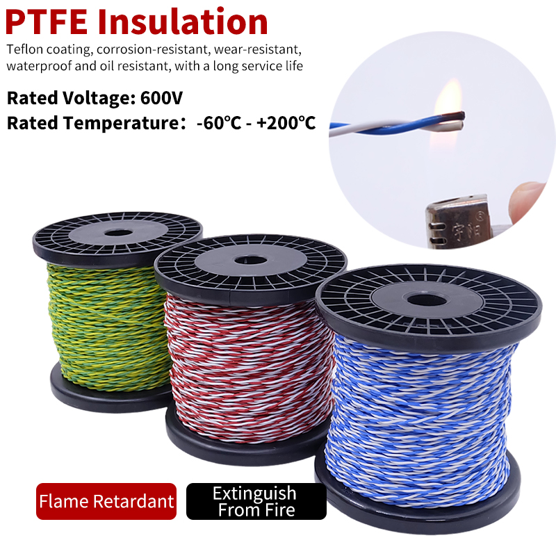 PTFE Wire AFS200 2pins 26/25/2 - Diy Electronics Audio บทวิจารณ์และราคา