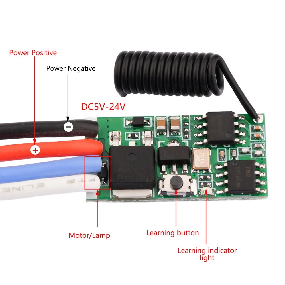 DC 3.7V-24V 433MHz Mini Wirele - Rf 433Mhz Module บทวิจารณ์และราคา
