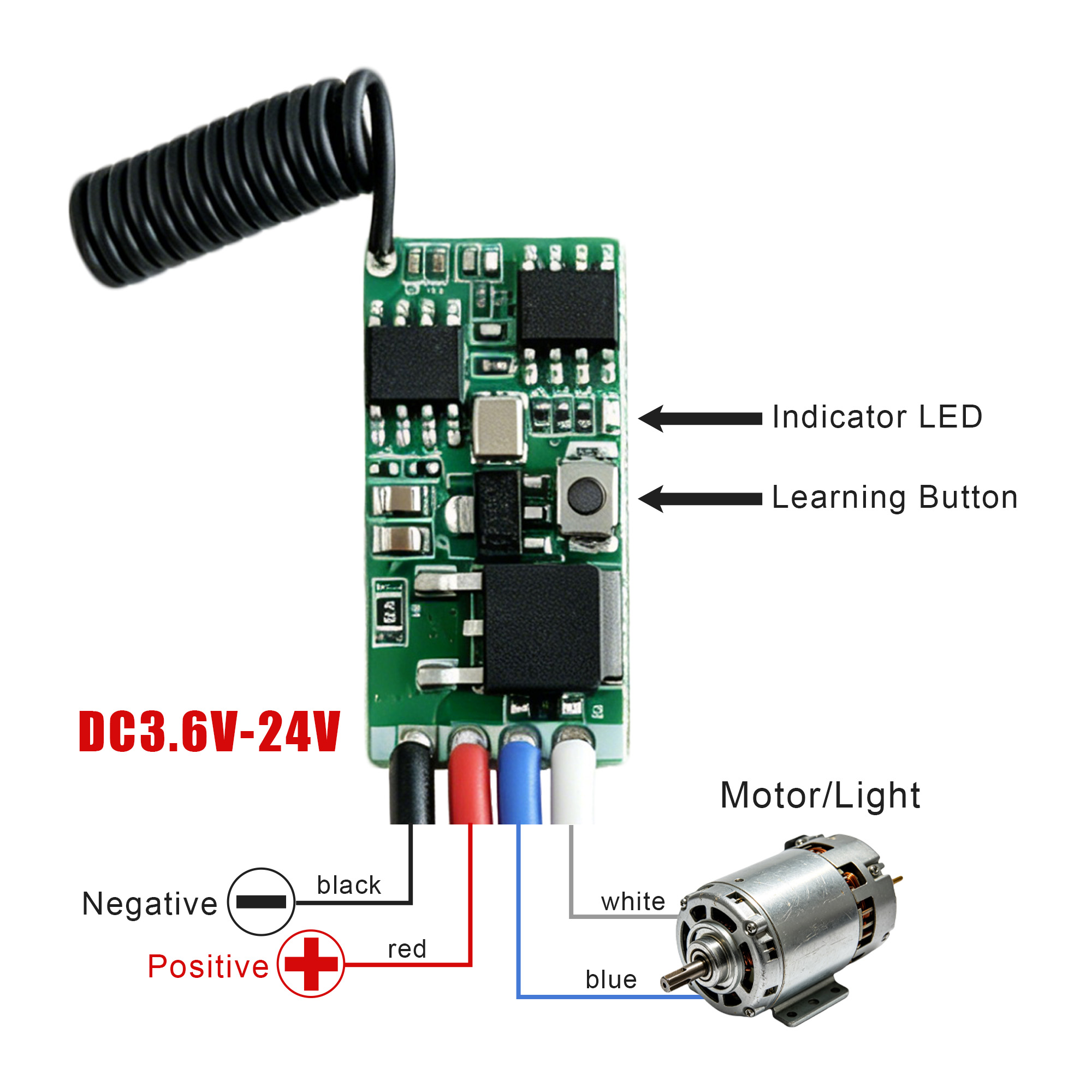 DC 3.7V-24V 433MHz Mini Wirele - Rf 433Mhz Module บทวิจารณ์และราคา