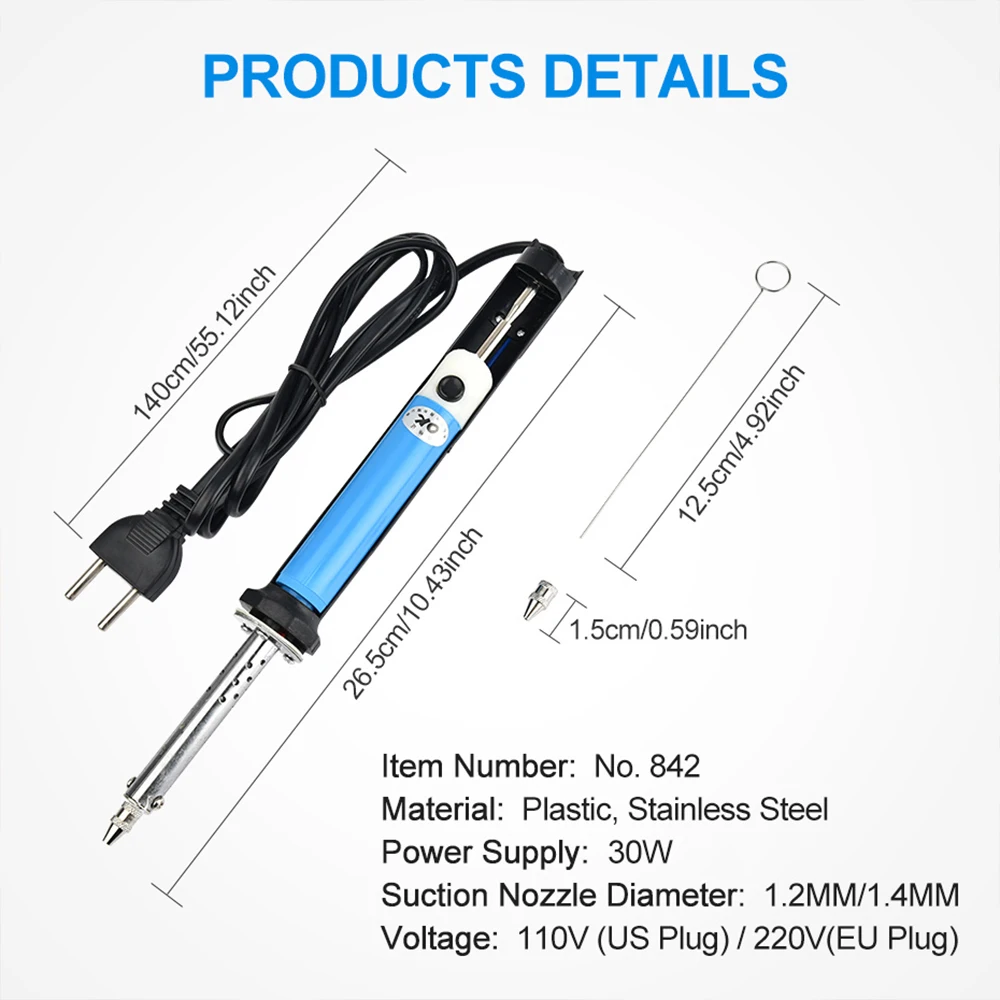 2 In1 Electric Tin Suction Suc - Desoldering Pump Solder บทวิจารณ์และราคา
