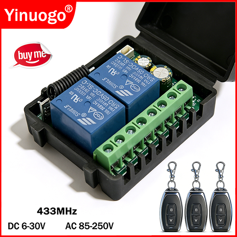 DC 9V 12V 24V AC 85-250V 2CH R - Rf 433Mhz Module บทวิจารณ์และราคา