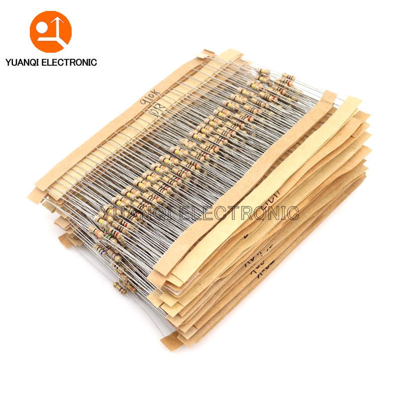 860pcs 1/4W Carbon Film Resist - Resistor Kit 1 4W บทวิจารณ์และราคา