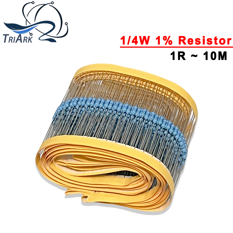 100PCS/Lot Metal Film Resistor - Resistor Kit 1 4W บทวิจารณ์และราคา