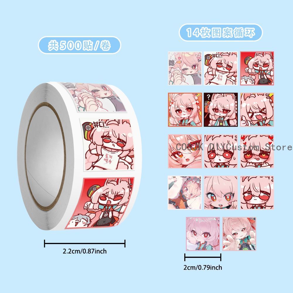 500Pc/Roll Anime Zenless Zone  - Diy Q บทวิจารณ์และราคา