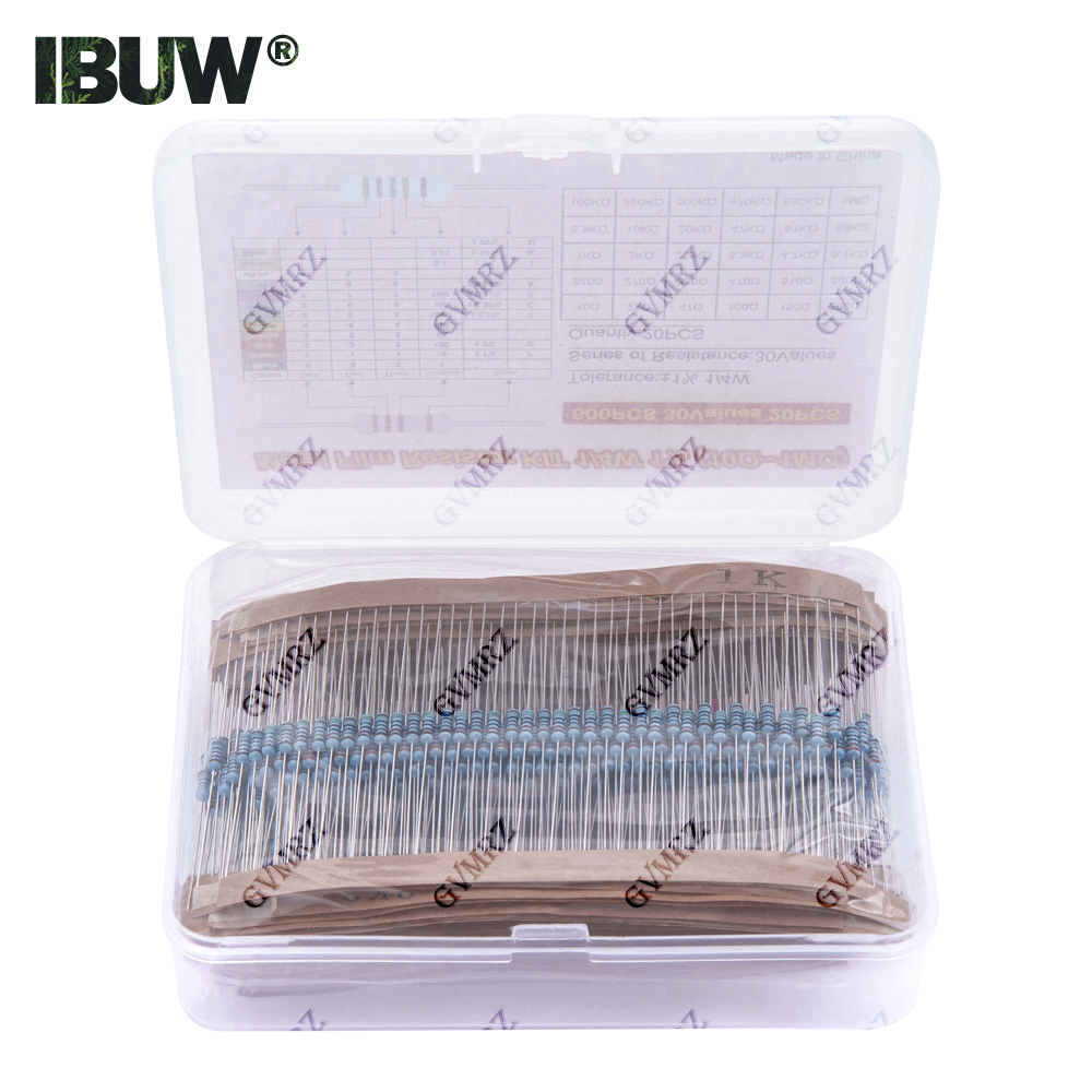 600PCS 30Values 1/4W Metal Fil - Resistor Kit 1 4W บทวิจารณ์และราคา