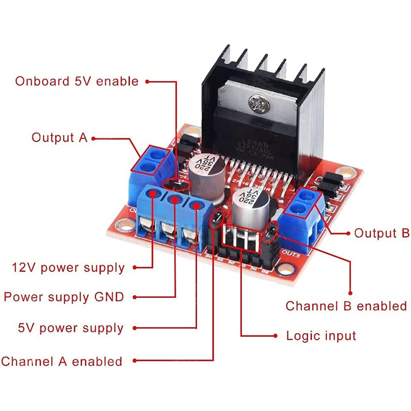 L298N driver board module L298 - L298N Motor Driver บทวิจารณ์และราคา