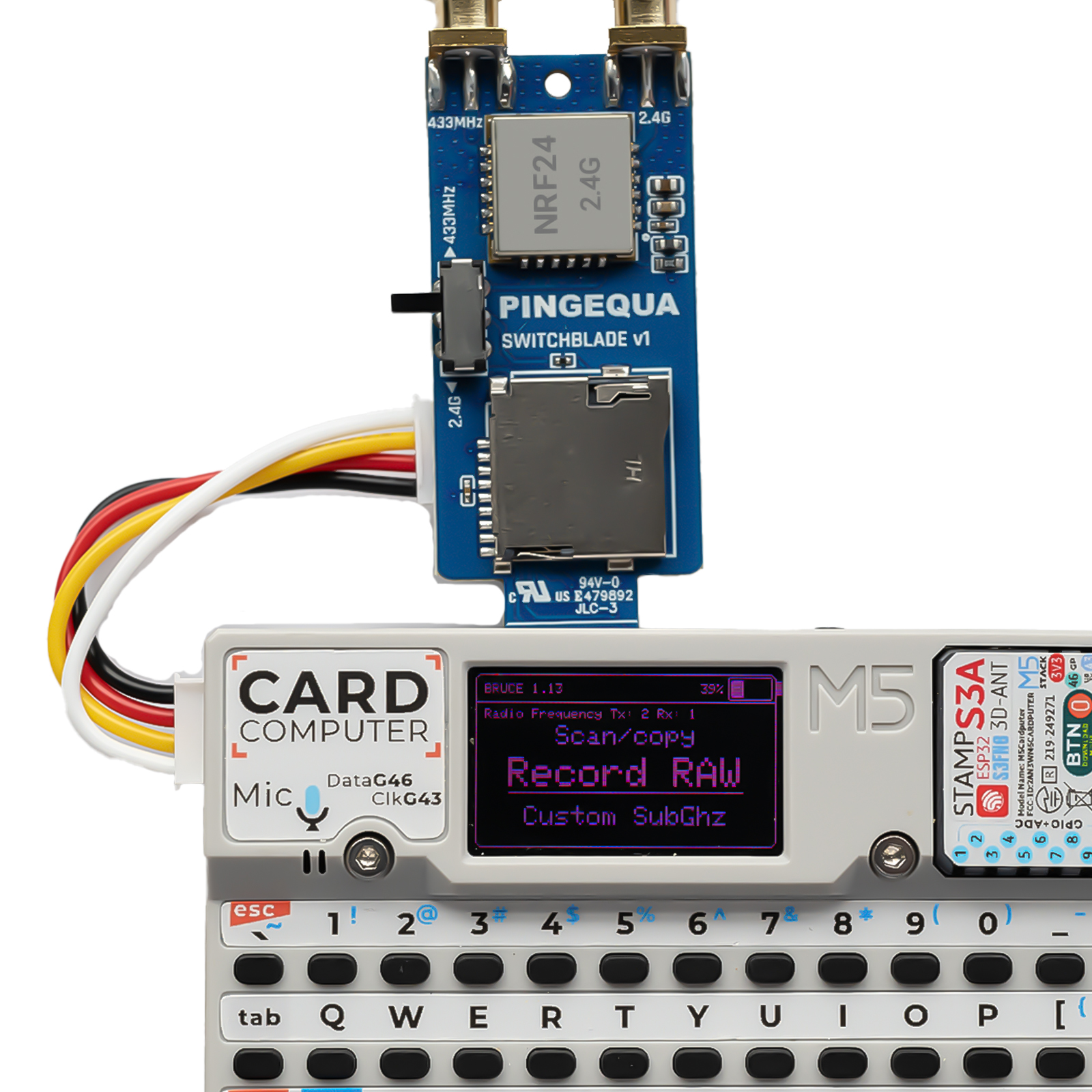 M5stack CardPuter CC1101 NRF24 - Rf 433Mhz Module บทวิจารณ์และราคา