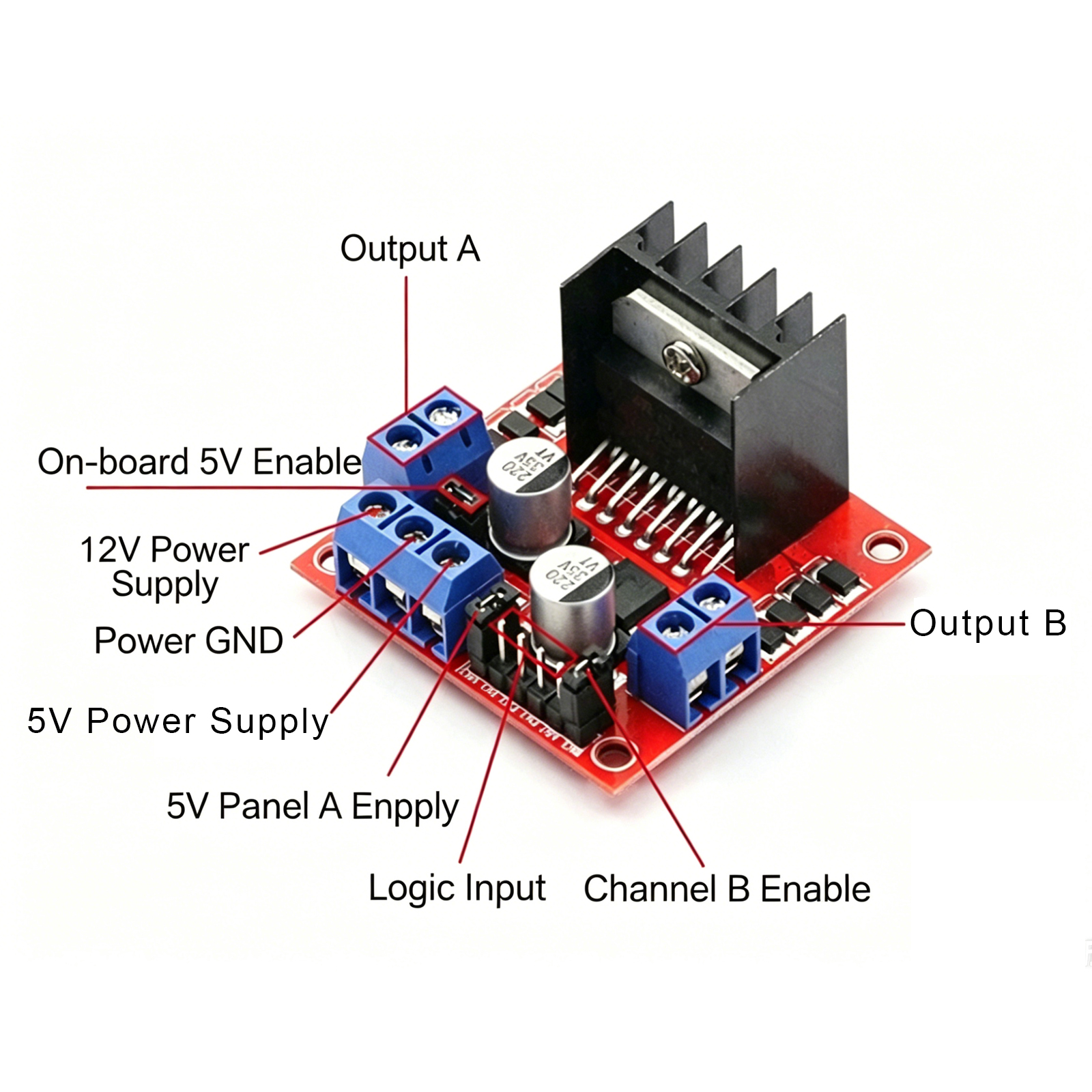 L298N Motor Driver Board High  - L298N Motor Driver บทวิจารณ์และราคา