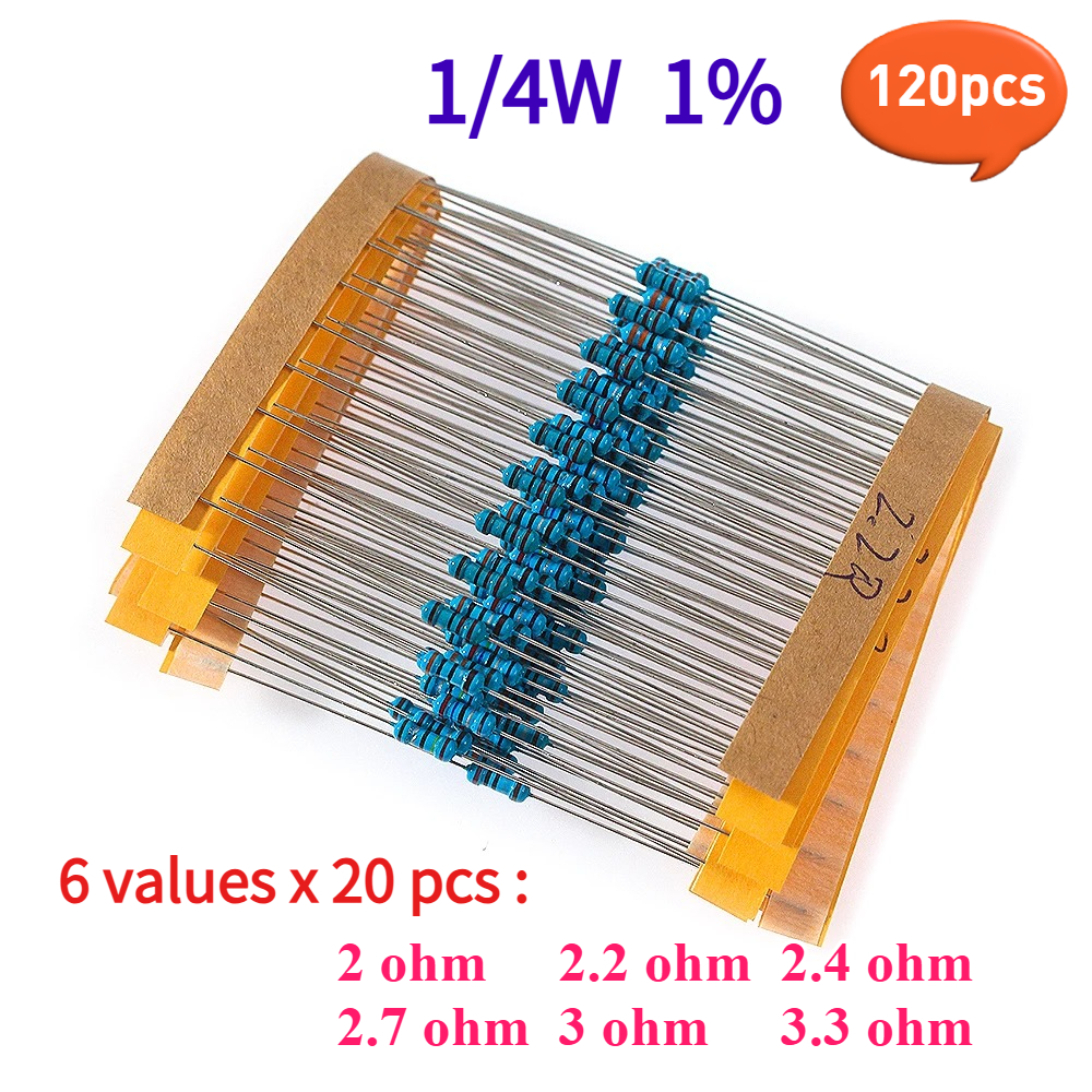 120PCS 1/4W 1% Automotive Airb - Resistor Kit 1 4W บทวิจารณ์และราคา