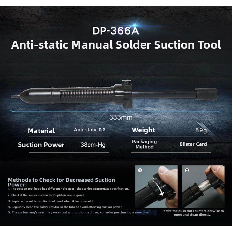 Baogong Powerful Solder Suctio - Desoldering Pump Solder บทวิจารณ์และราคา