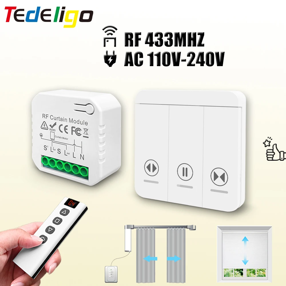 433 MHz RF Curtain Switch Modu - Rf 433Mhz Module บทวิจารณ์และราคา