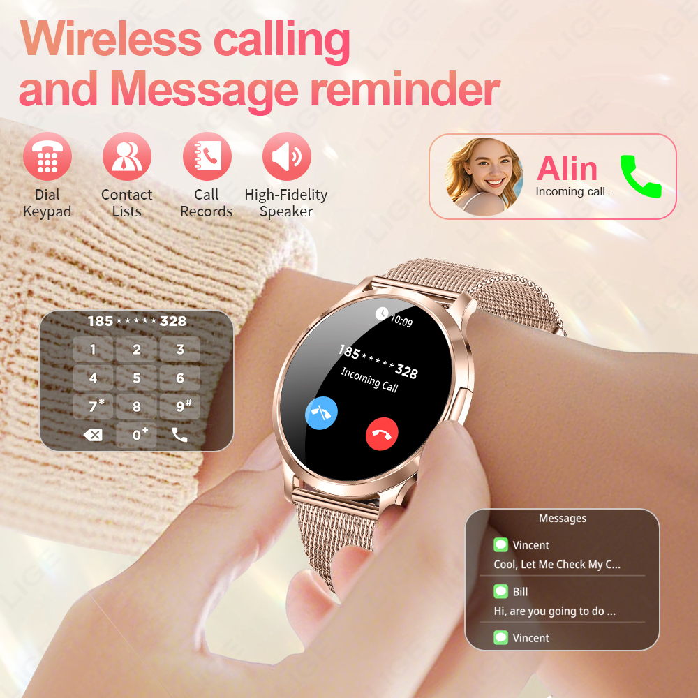 LIGE 2026 New Smart Watch Wome - Diy Waterproof Electronics บทวิจารณ์และราคา
