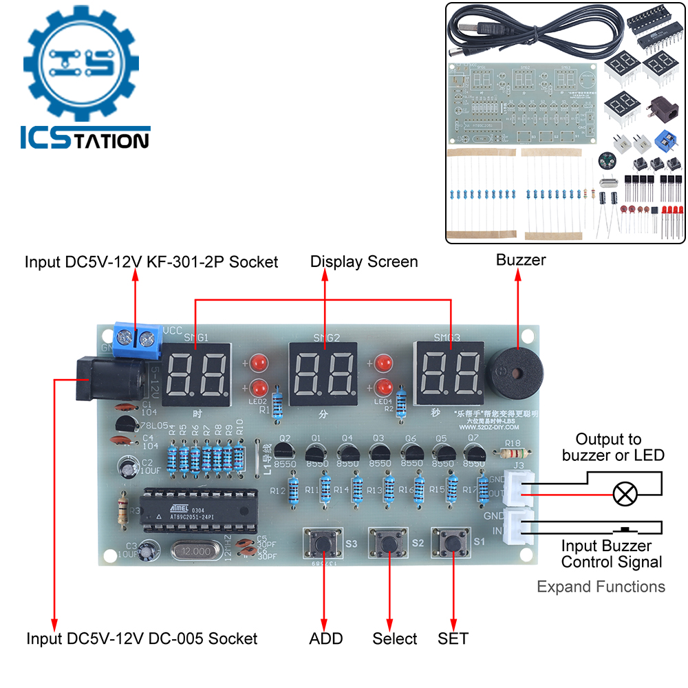 DIY Electronic Kit 6Bit Red LE - Diy Electronics Learning Kit บทวิจารณ์และราคา