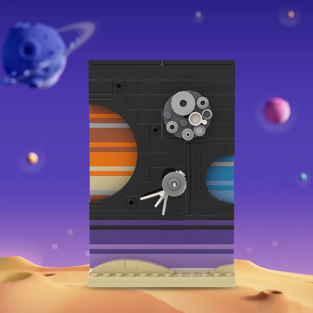 MOC Space Story Postcard Model - Diy Electronics Art บทวิจารณ์และราคา