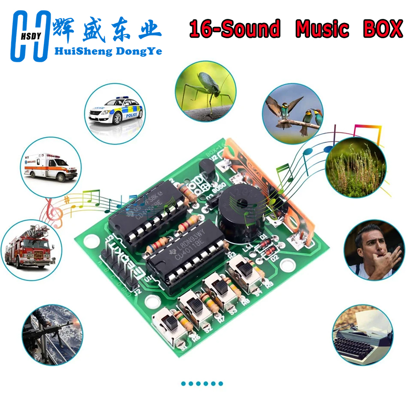16 Music Sound Box BOX-16 Boar - Diy Electronics Learning Kit บทวิจารณ์และราคา