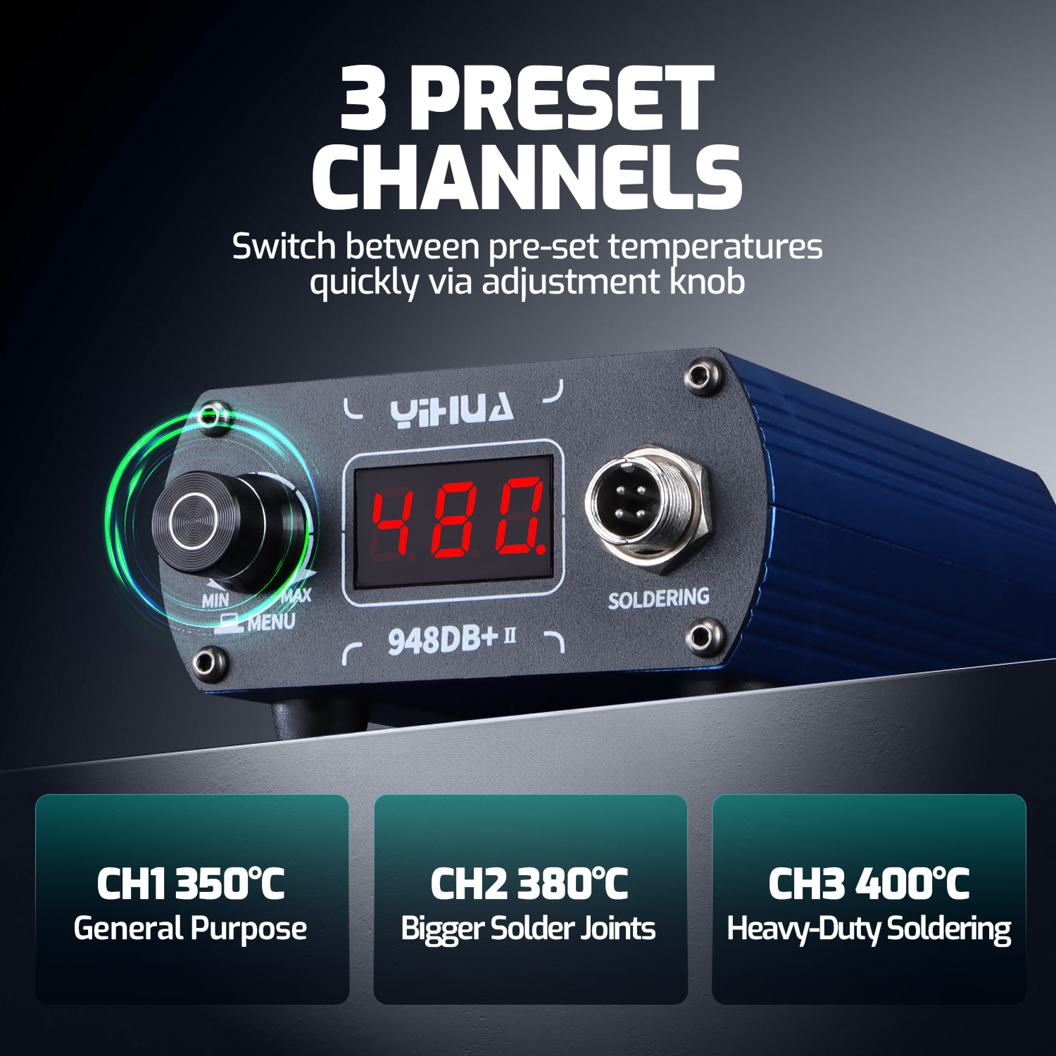 YIHUA 948DB+-II 75W Quick Heat - Diy Soldering Station No Electronics บทวิจารณ์และราคา