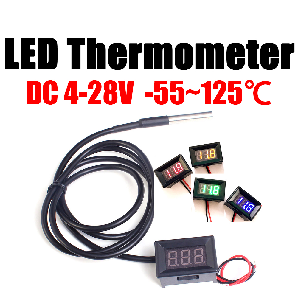 DC 12V 24V DS18b20 LED Digital - Ds18B20 Temperature Sensor บทวิจารณ์และราคา