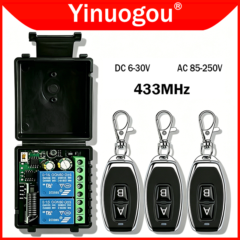 DC 12V 24V AC 220V RF433 2CH M - Rf 433Mhz Module บทวิจารณ์และราคา