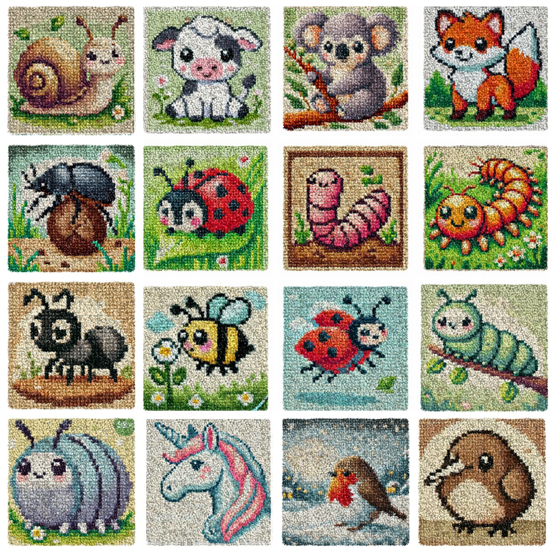 Cute Animals Embroidery Latch  - Diy Electronics Watch บทวิจารณ์และราคา