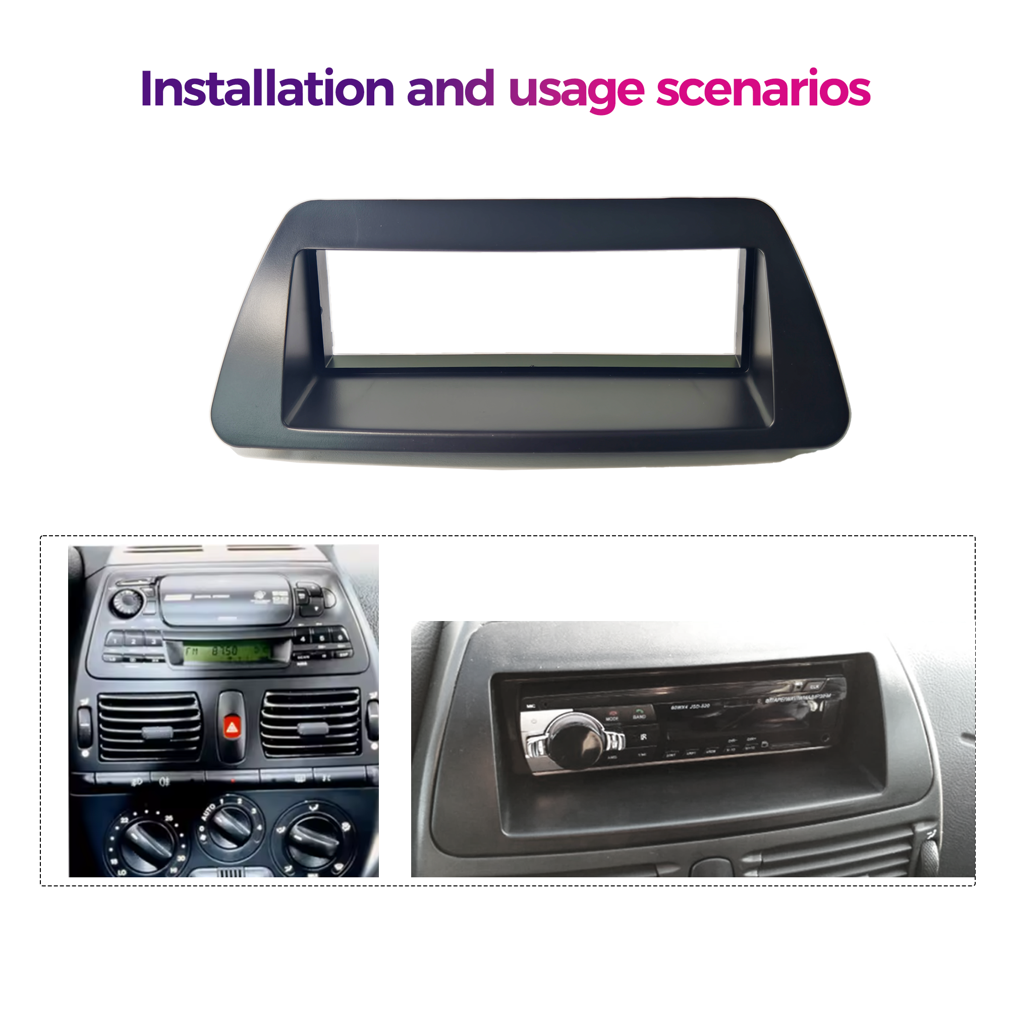 Single Din Car Radio Fascia In - Diy Electronics Radio บทวิจารณ์และราคา