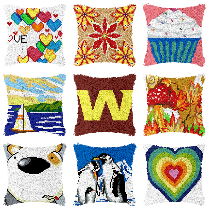 Animals Latch Hook Kits pillow - Diy Electronics Art บทวิจารณ์และราคา