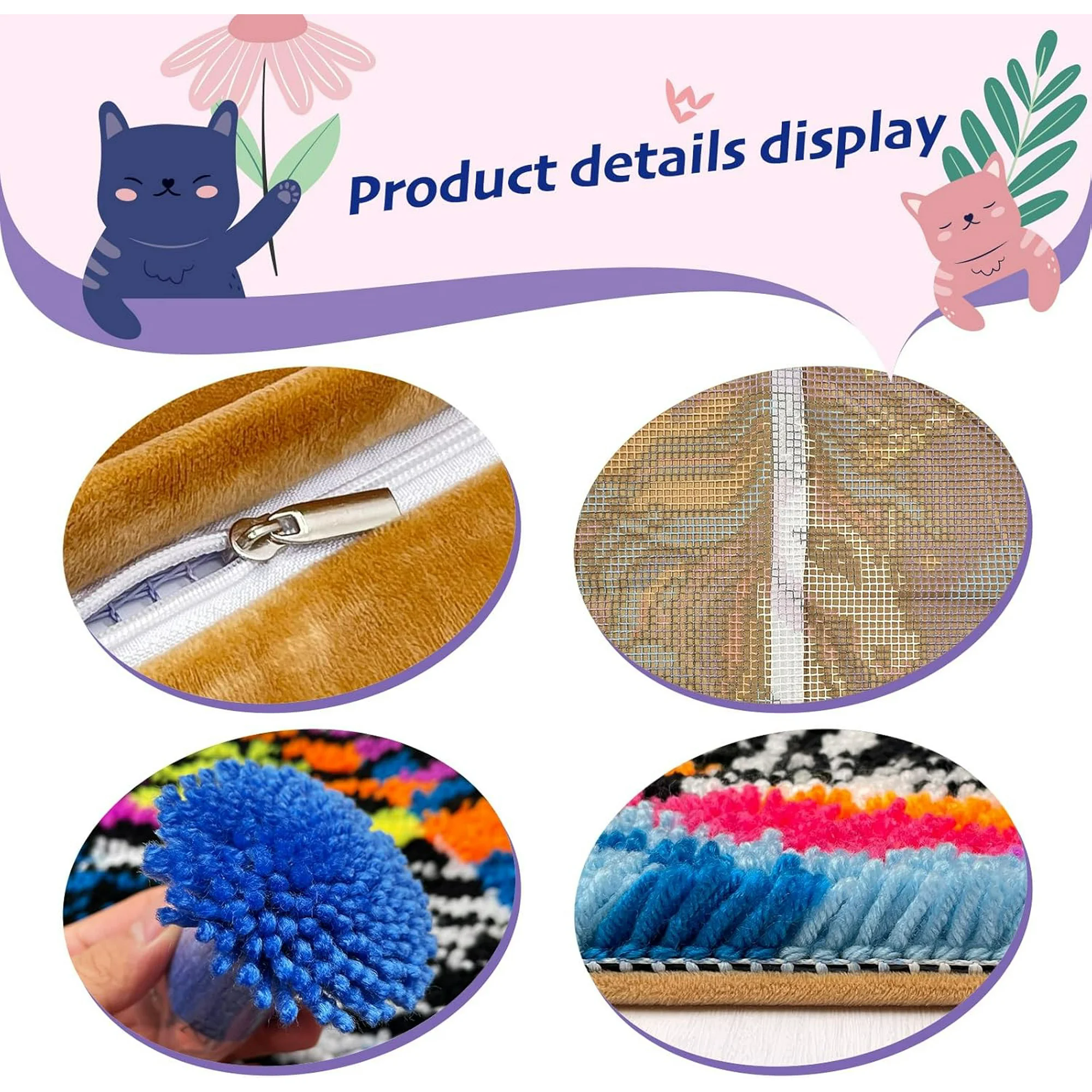 Animals Latch Hook Kits pillow - Diy Electronics Art บทวิจารณ์และราคา