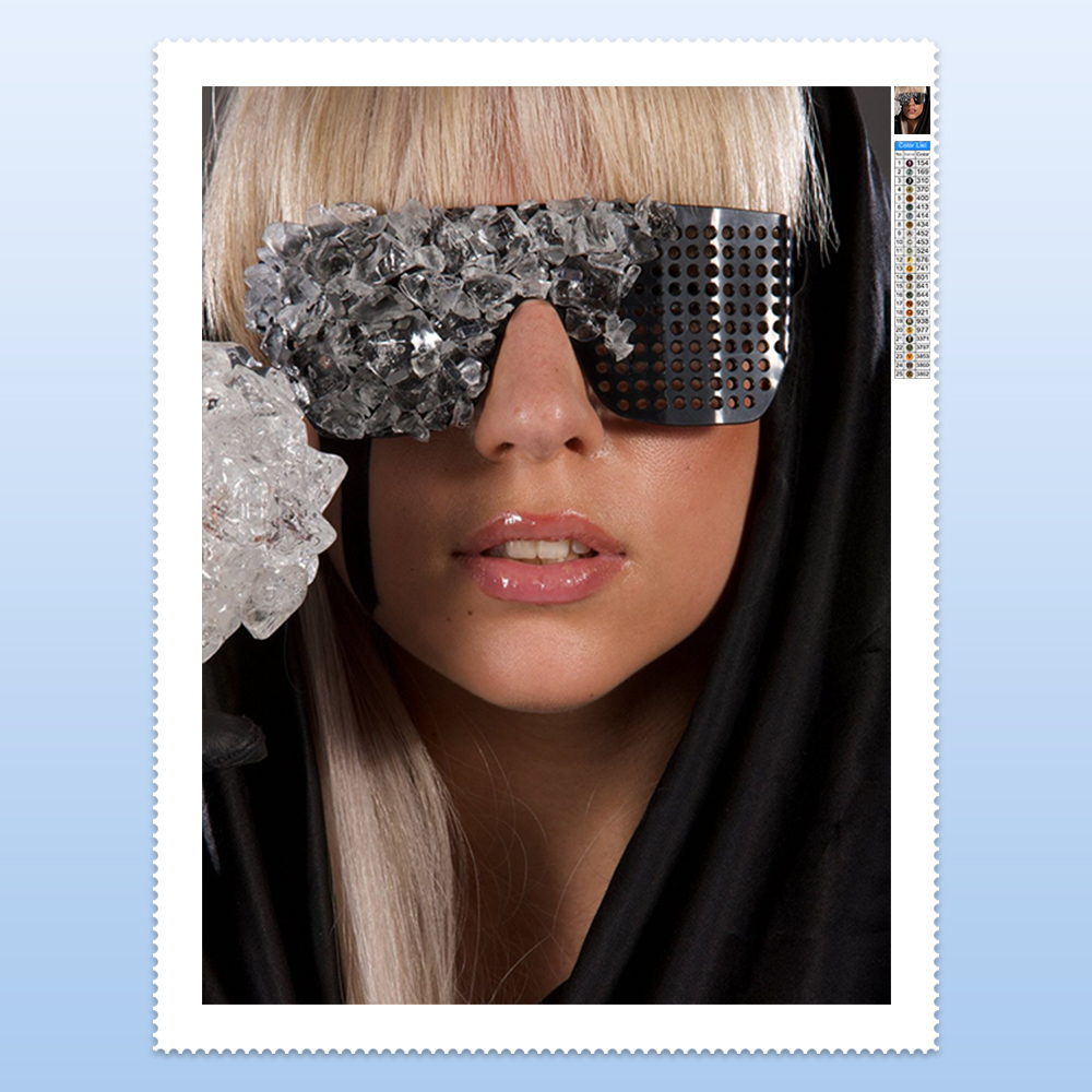 L-Lady G-Gaga Diamond Painting - Diy Electronics Art บทวิจารณ์และราคา