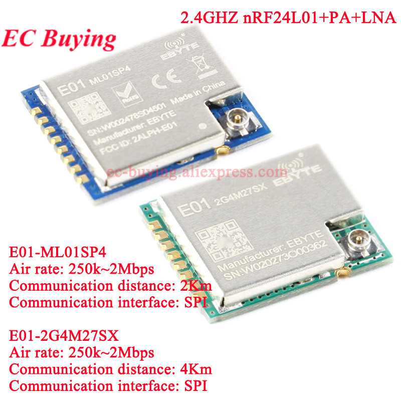 10Pcs/1pc E01-2G4M27SX ML01SP4 - Nrf24L01 Module Wireless บทวิจารณ์และราคา
