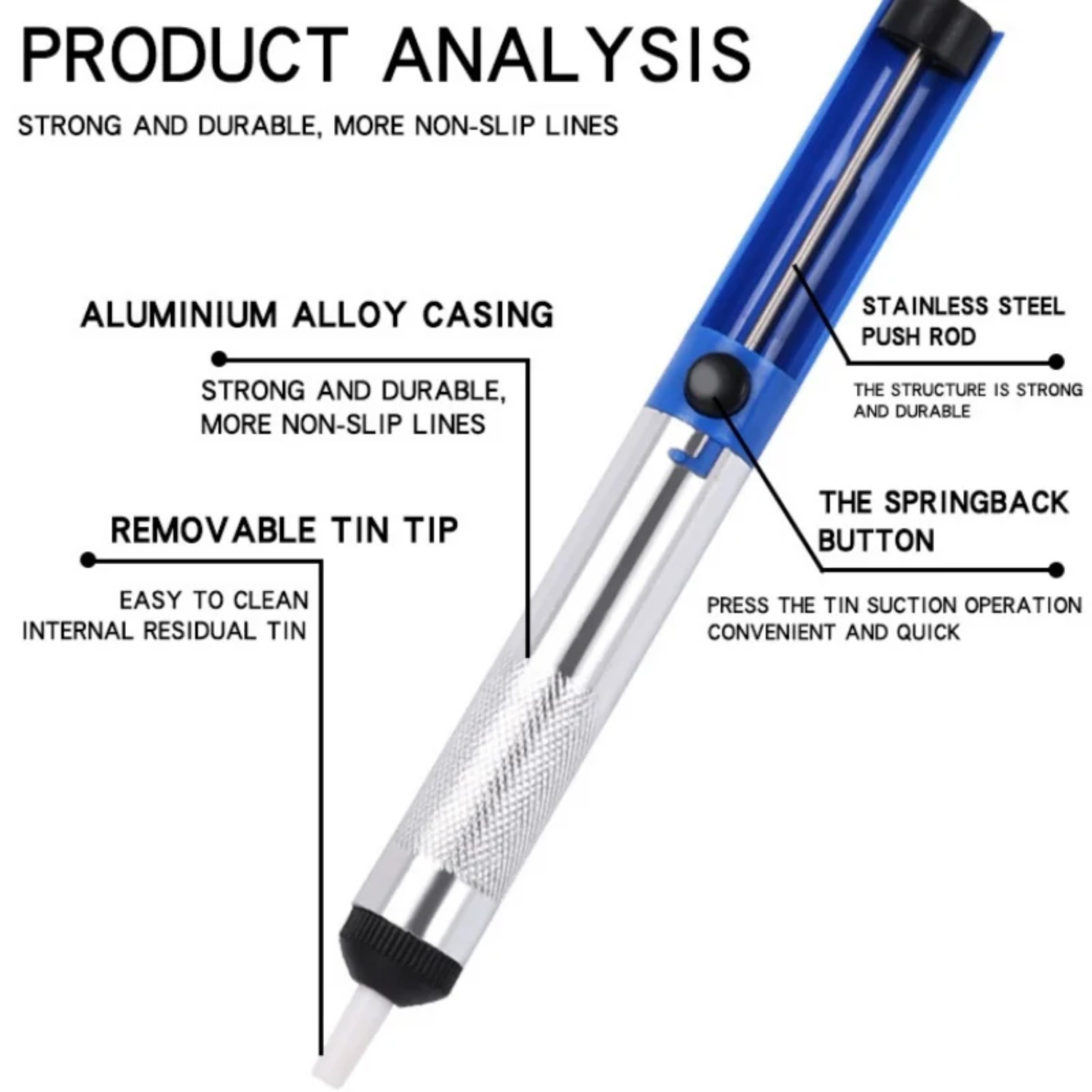 Aluminum Metal Desoldering Pum - Desoldering Pump Solder บทวิจารณ์และราคา