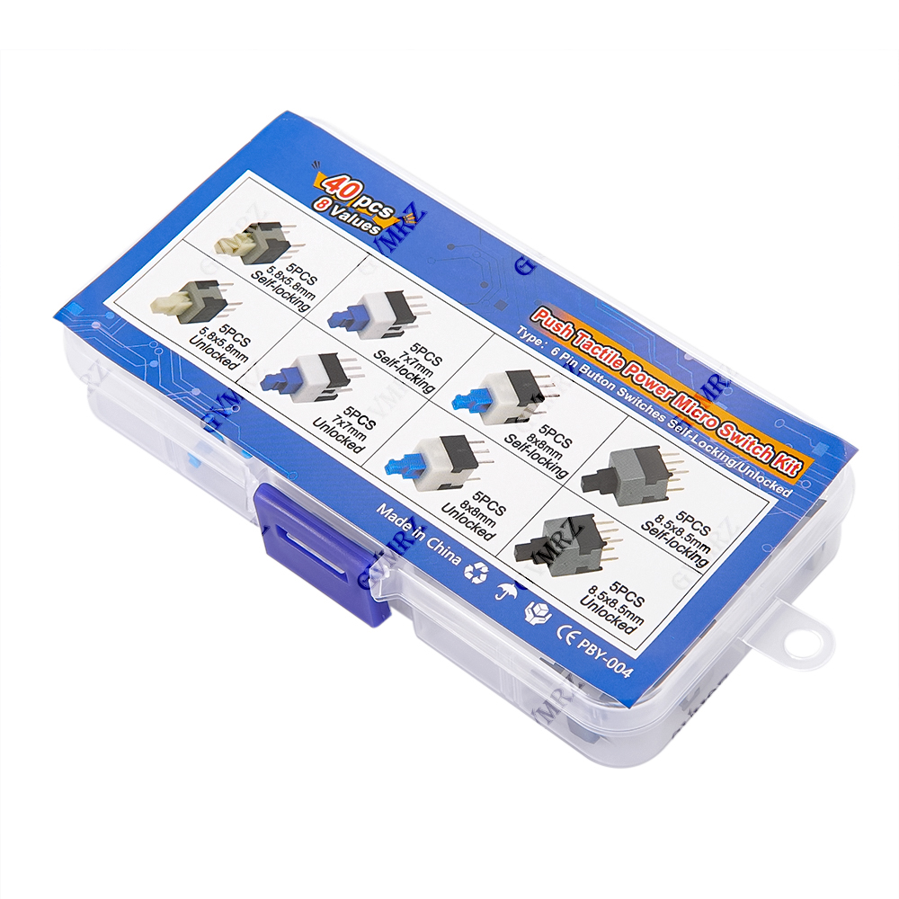 40PCS 8Values Push Tactile Mic - Diy Electronics Supplies บทวิจารณ์และราคา