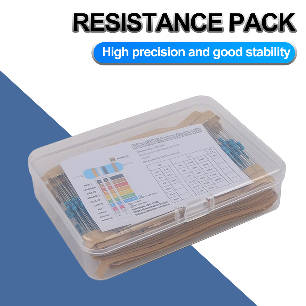 300/600pcs Metal Film Resistor - Resistor Kit 1 4W บทวิจารณ์และราคา