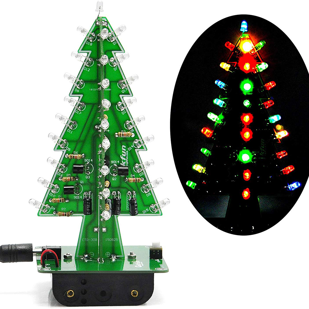 DIY Christmas Tree LED Flash K - Diy Electronics Learning Kit บทวิจารณ์และราคา